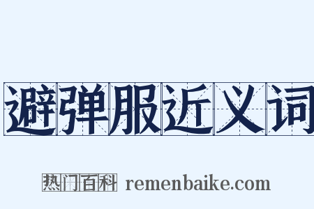 避弹服近义词是什么意思的图片
